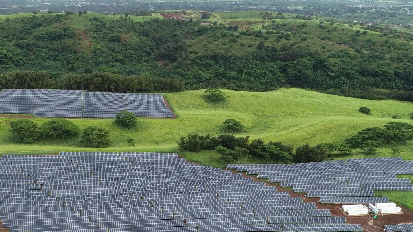 Hills of solar panels
