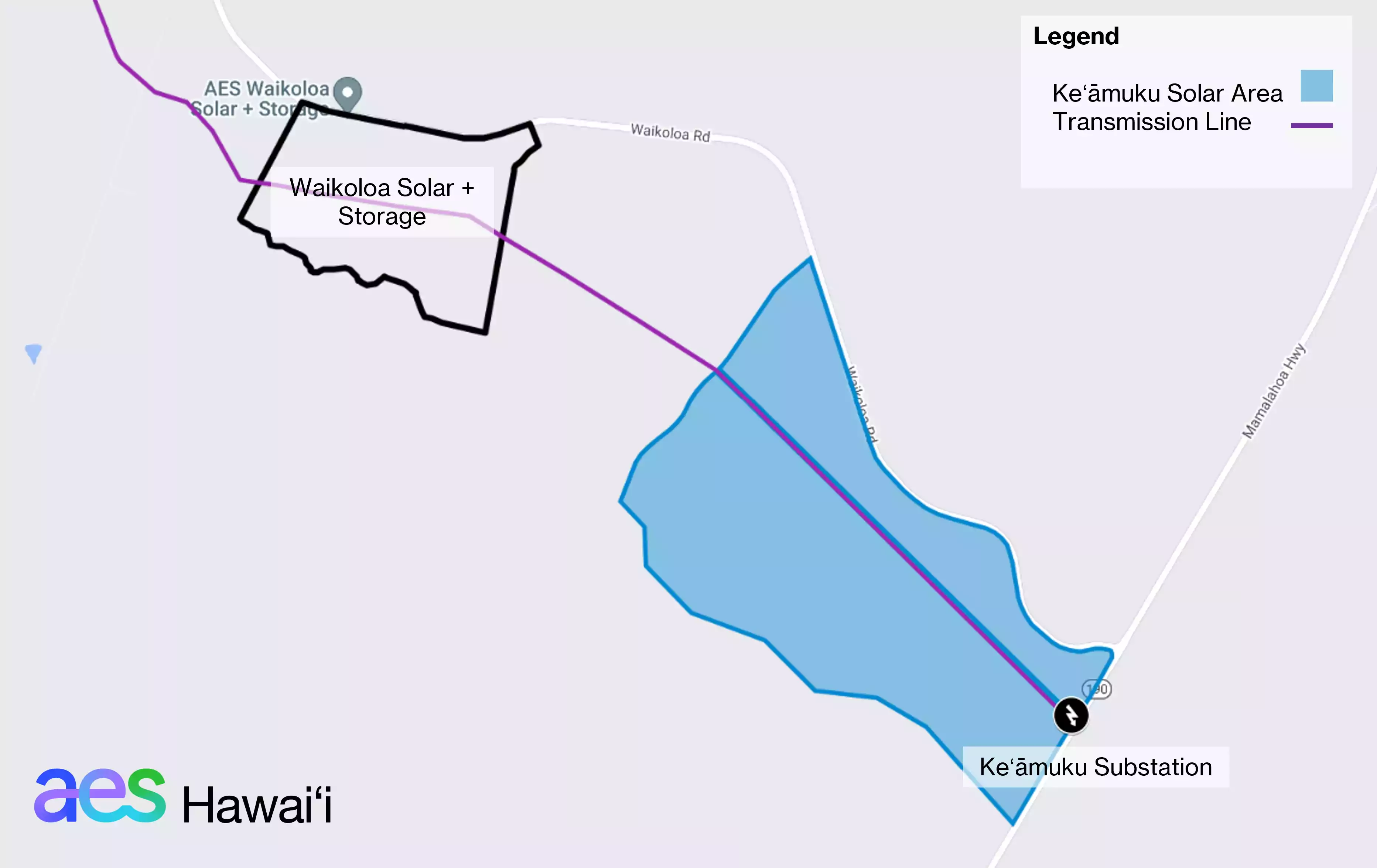 Keʻāmuku Solar + Storage Map February 2024